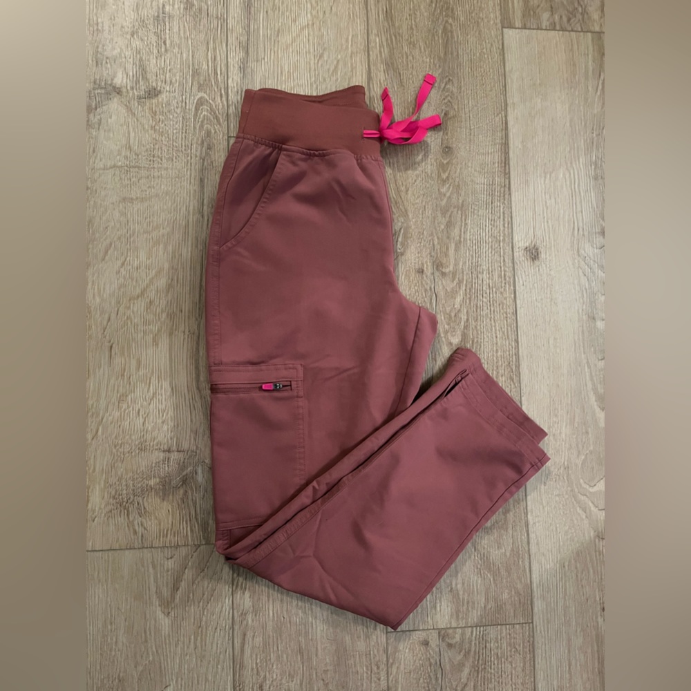 FIGS High Waisted Yola Bottoms - Mauve